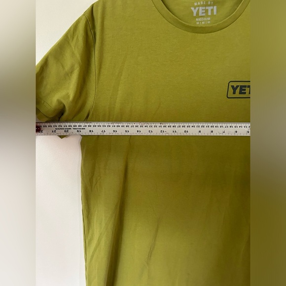 YETI BUILT FOR THE WILD SHORT SLEEVE T-SHIRT Green Size Medium - Picture 7 of 9
